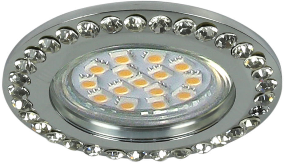 Candellux SOC-01 CH oprawa do wbudowania stropowa chrom GU10 50W 230V okrągła odlew 8cm