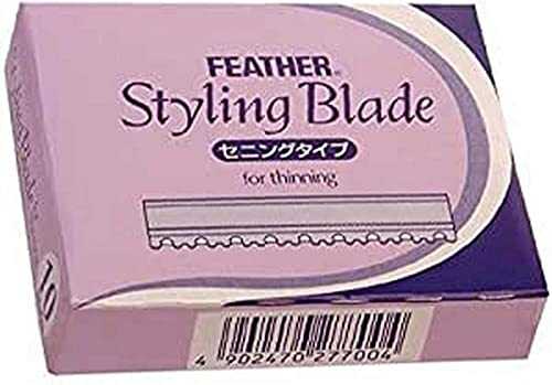 Feather Styling Blade Coiffeur lames De Plumes, fioletowy Ht, 1x 10 sztuk