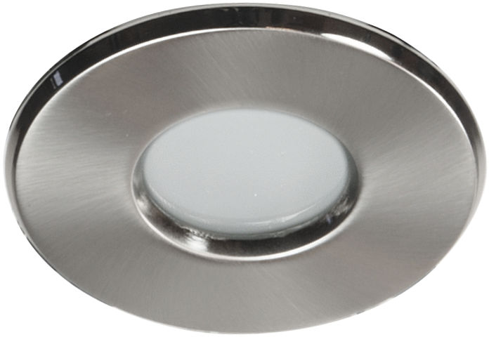 Candellux SH-04 SN oprawa do wbudowania stropowa hermetyczna łazienkowa satyna nikiel MR16 8,4cm IP65