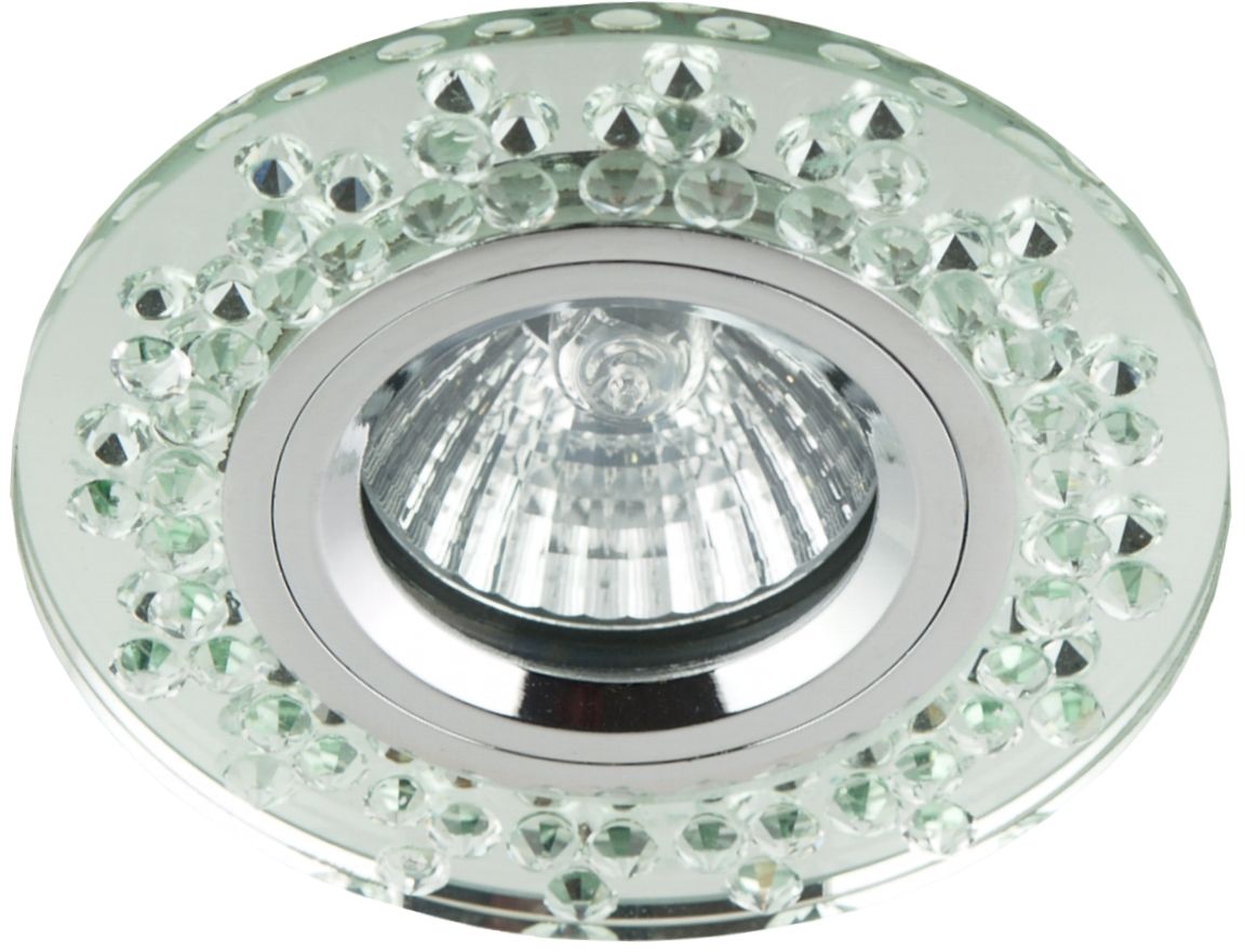 Candellux SS-17 CH/TR oprawa do wbudowania chrom MR16 okrągła szkło transparentne 9,5cm