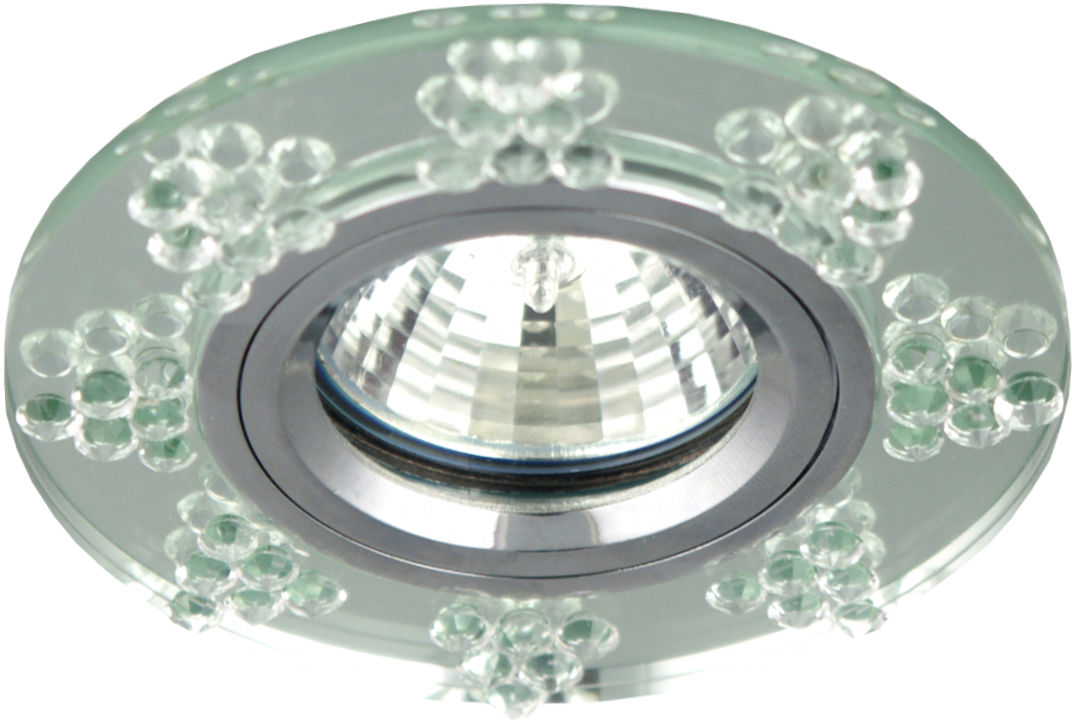 Candellux SS-19 CH/TR oprawa do wbudowania okrągła chrom MR16 szkło przeźroczyste 9,5cm